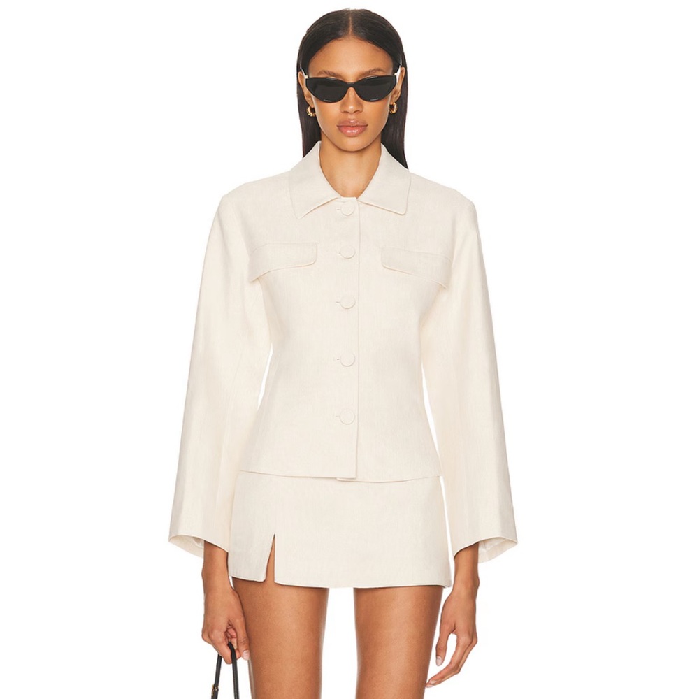 L’ACADEMIE AMI LINEN JACKET BY MARIANNA